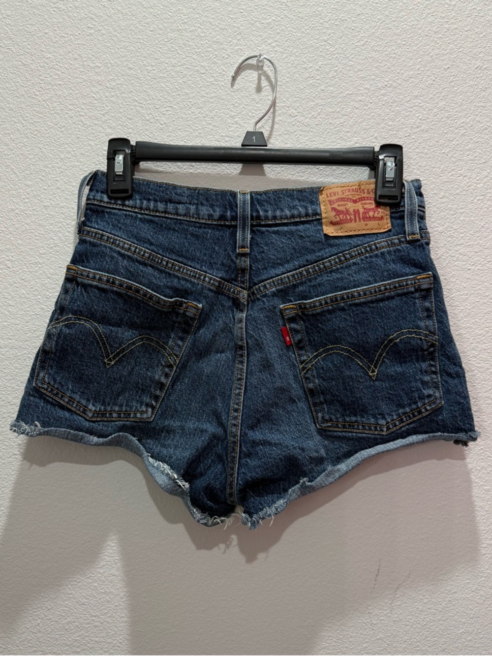 Levi’s 501 Cutoff Denim Shorts W26 | High Rise Distressed Jean Shorts
